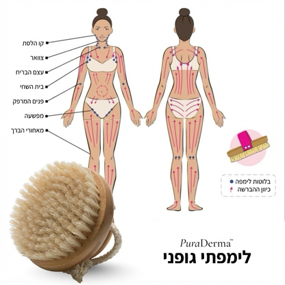 PuraDerma™ LymphGlow מברשת עיצוב לימפטית