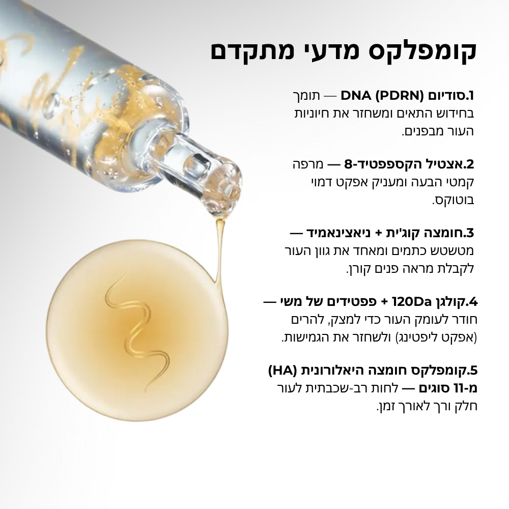 ערכת ההתחדשות העור - שלוש אמפולות טיפוליות